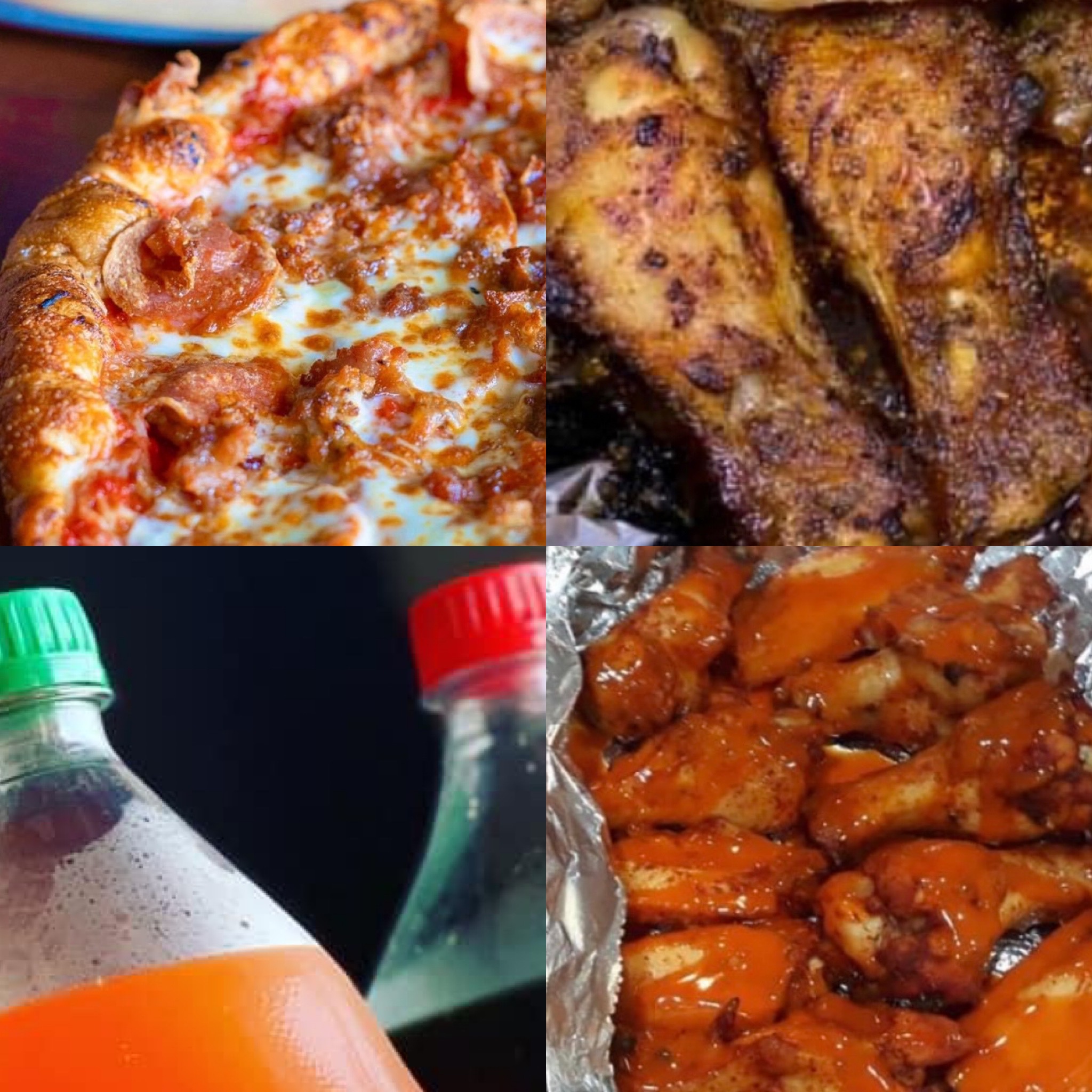 Order 18" Jumbo 2 Topping Pizzas and 20 Wings Special and a 2 Liter food online from Super Baked Pizza store, Braselton on bringmethat.com