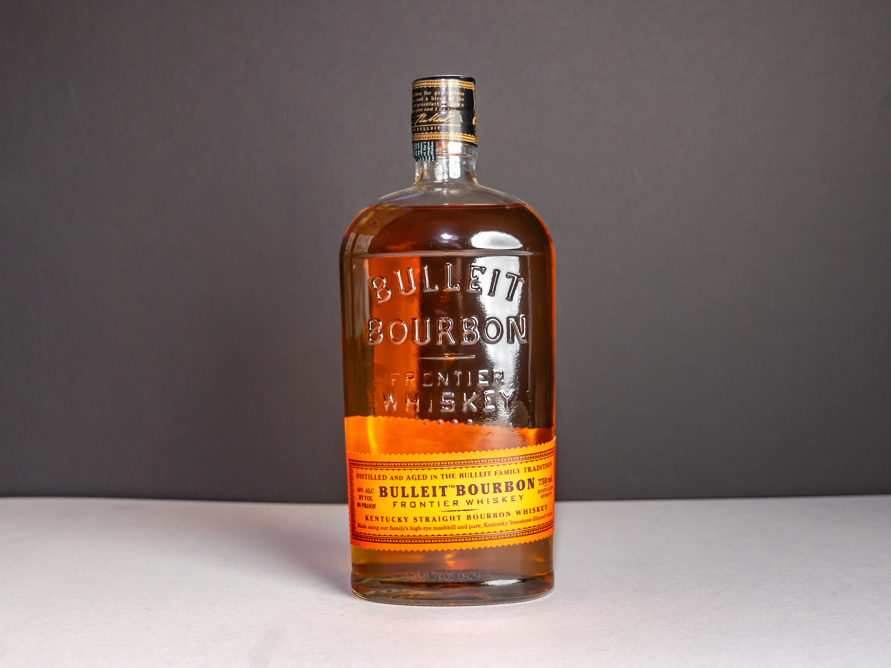 Order Bulleit, 750 ml Bourbon food online from State Market store, San Francisco on bringmethat.com