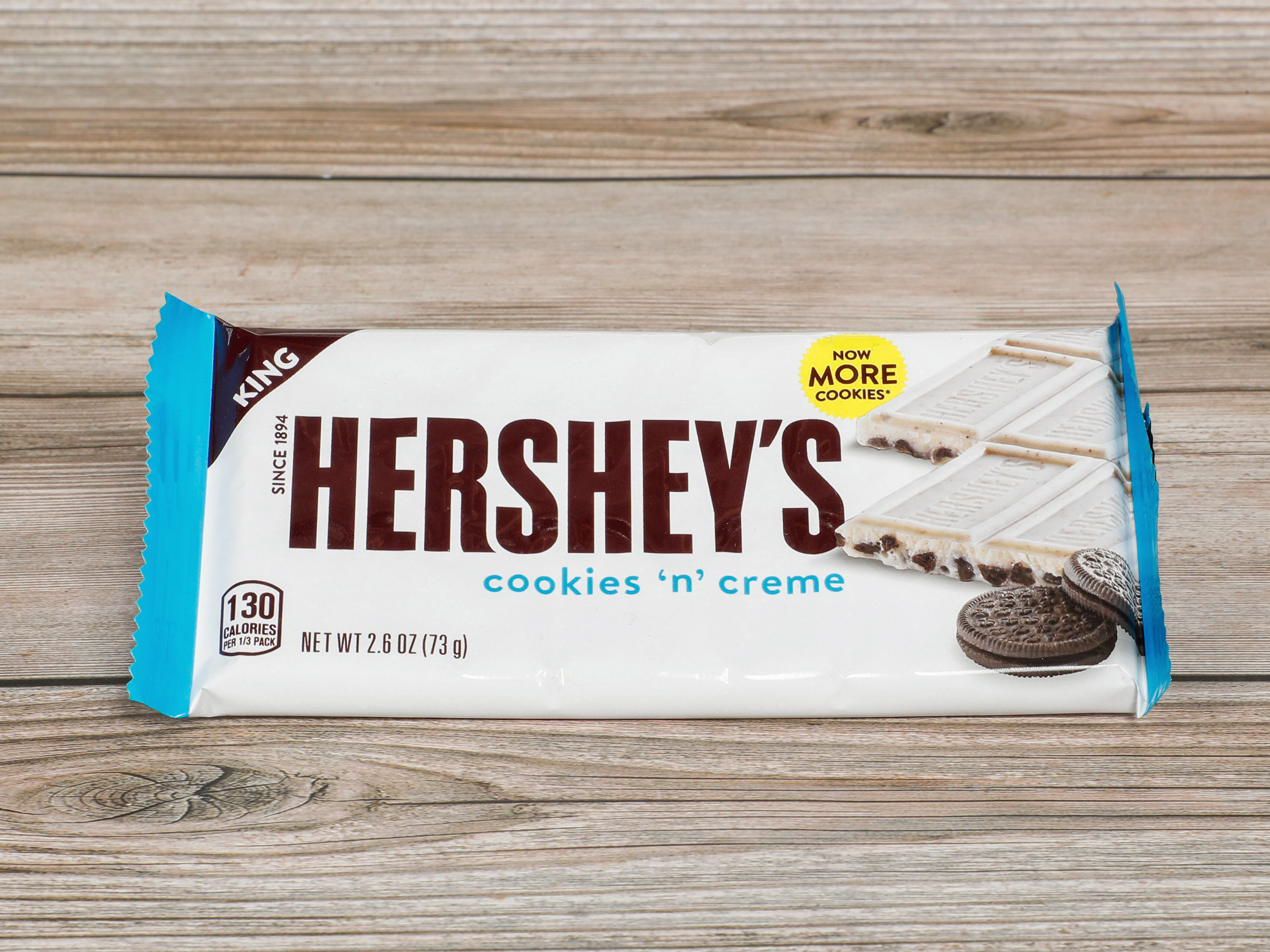 Order Hershey's Cookies N Creme White Chocolate 73g food online from Amigos Halal Market store, Daly City on bringmethat.com