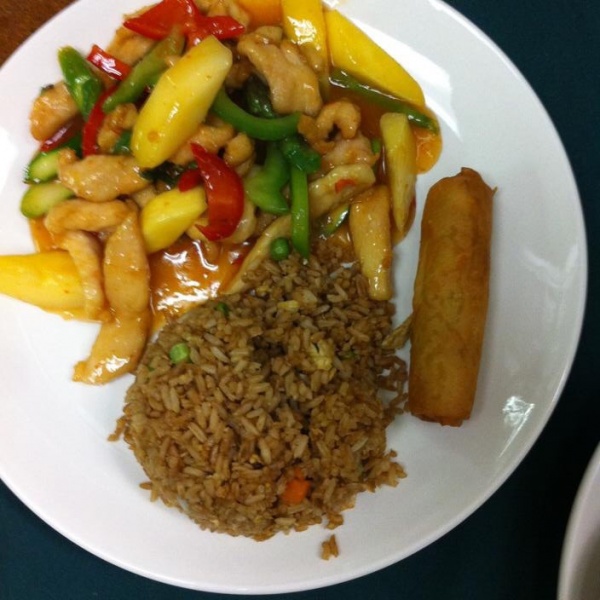 Order A3. Mango Chicken Platter food online from Modern Asia Bar & Restaurant store, Frederick on bringmethat.com
