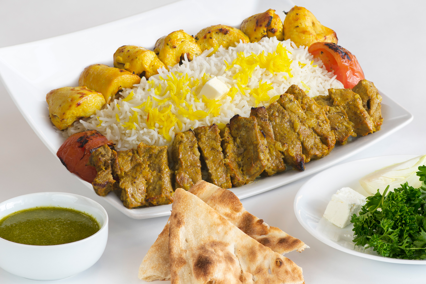 Order 7. Combo II food online from Saffron House Of Kabob store, Sterling on bringmethat.com
