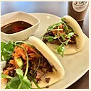Order BB3. Grilled Chicken Bao Bun food online from V Cafe store, Austin on bringmethat.com