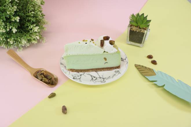 Order Pistachio Cheesecake food online from Daydream Cake Shop store, San Francisco on bringmethat.com
