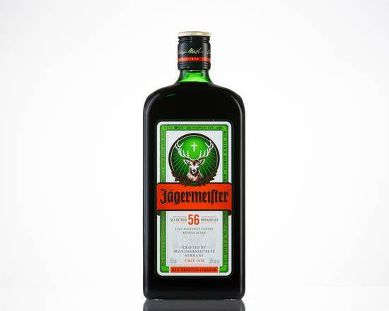 Order Jagermeister, 750mL liqueur (35.0% ABV) food online from Sbc Liquors #7 store, Milpitas on bringmethat.com