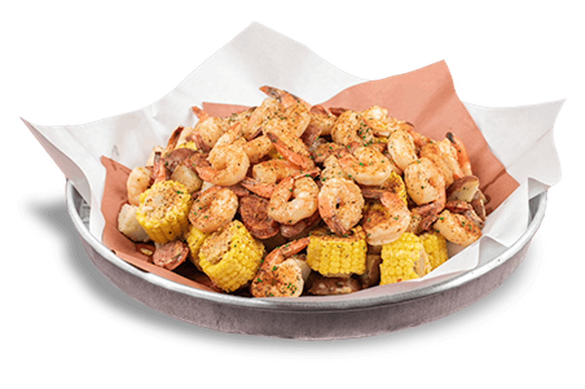 Order Famous Cajun Shrimp Boil Feast food online from Famous Dave store, Forest Lake on bringmethat.com