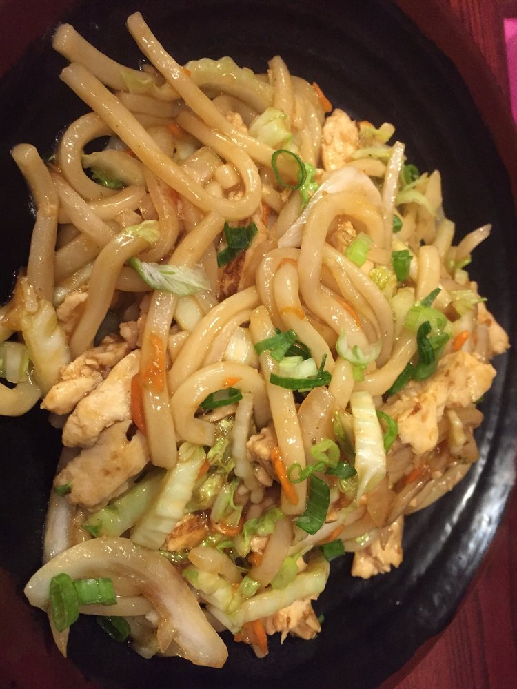 Order 4. Stir-Fried Udon Noodles food online from Yong Kang Street store, Arlington on bringmethat.com