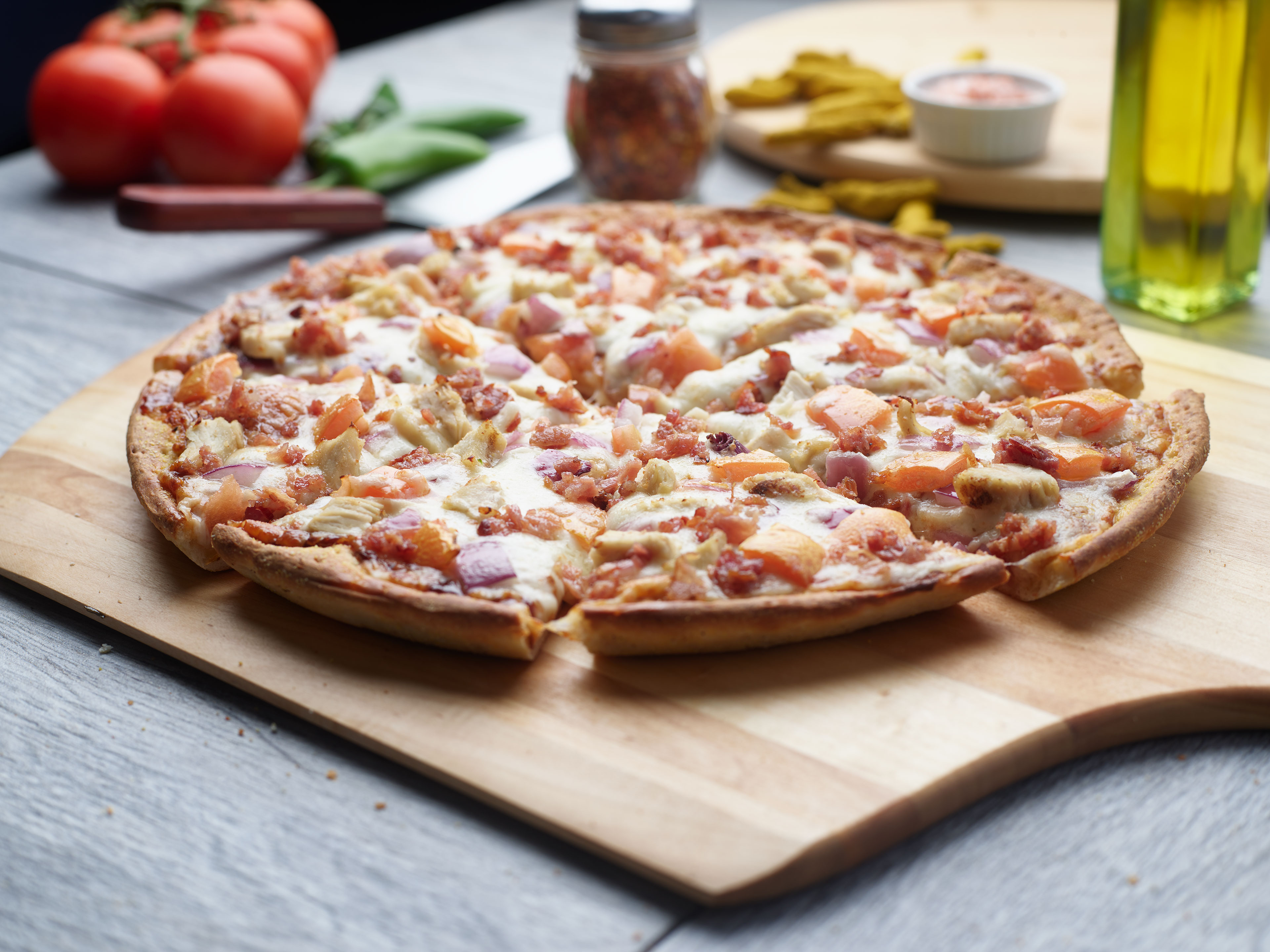 Order BBQ Chicken Pizzatwist food online from Pizza Twist store, Artesia on bringmethat.com