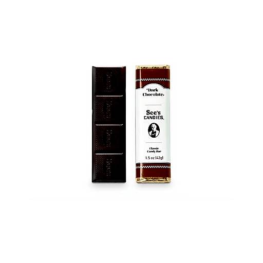 Order See's Dark Chocolate Candy Bar (1.5 OZ) 126852 food online from BevMo! store, Greenbrae on bringmethat.com