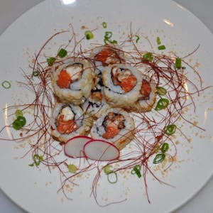 Order Salmon & Soft Shell Crab Roll food online from Mochi Sushi store, Sugar Land on bringmethat.com