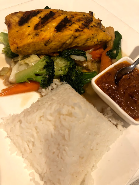Order BBQ Salmon food online from Amarin Thai Cuisine store, Lafayette on bringmethat.com