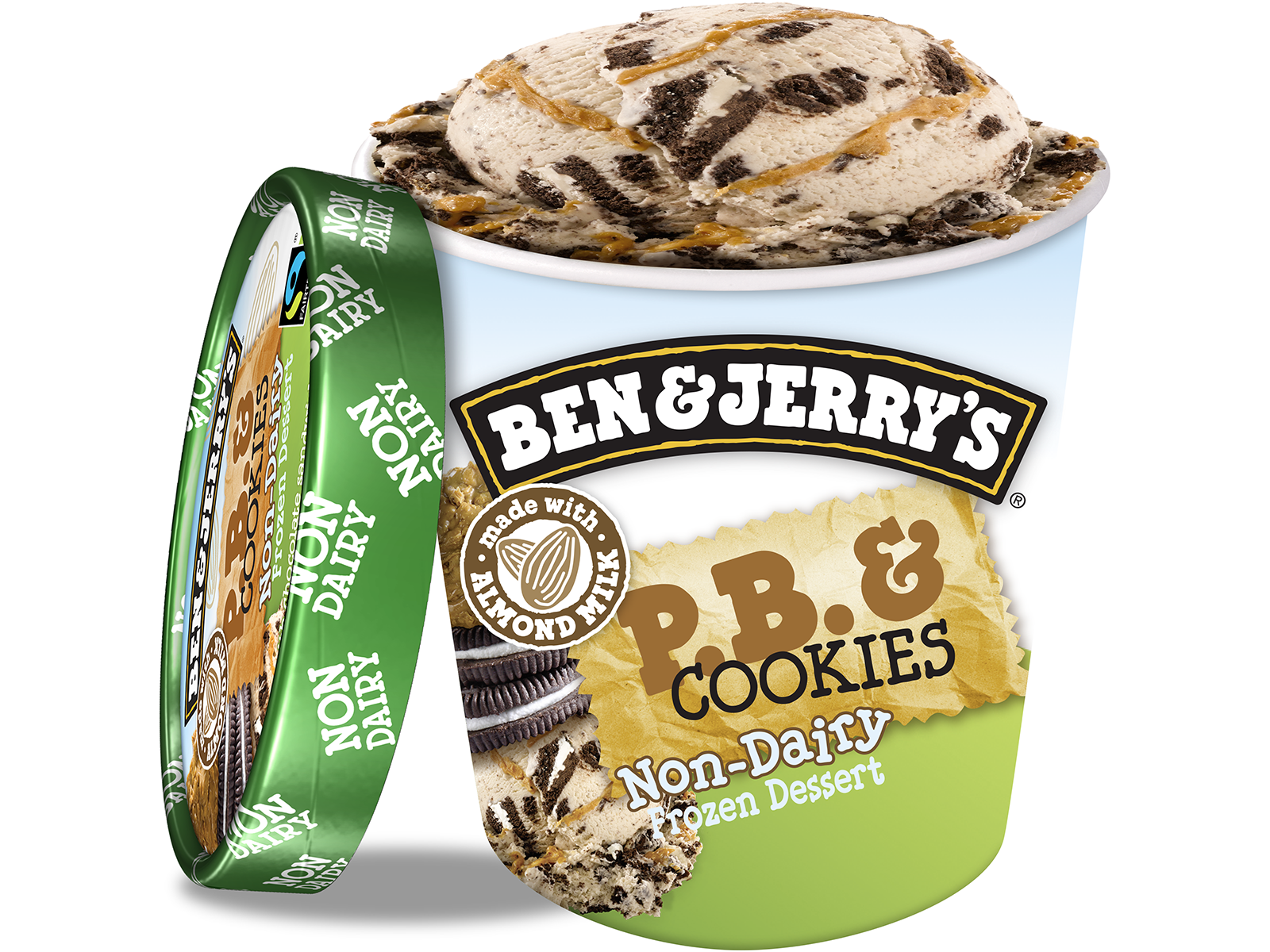 Order Ben & Jerry's Non Dairy P.B & Cookies Pint food online from The Ice Cream Shop store, Montgomery on bringmethat.com