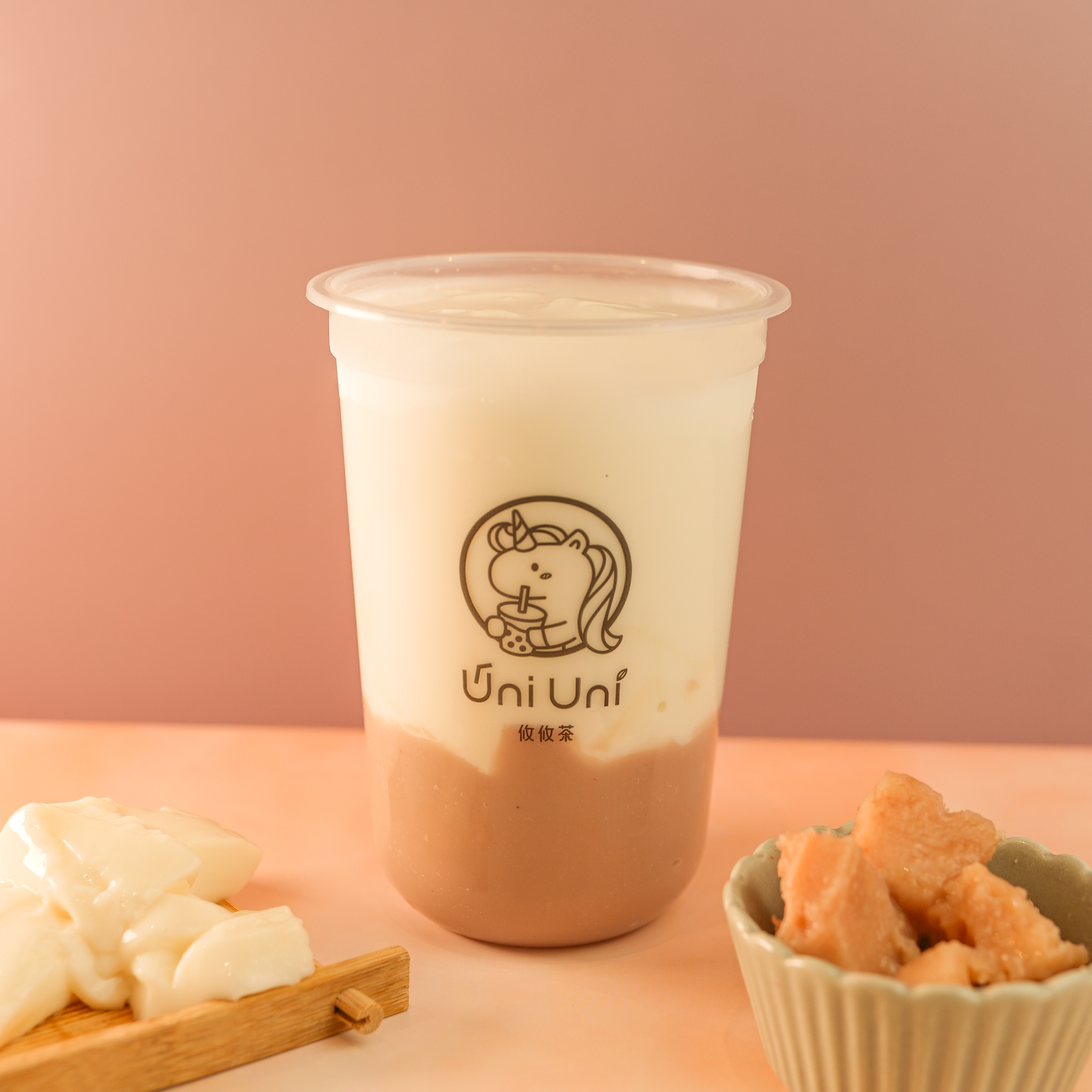 Order Taro Fresh Milk with Milk Mochi food online from Uni Uni store, Katy on bringmethat.com