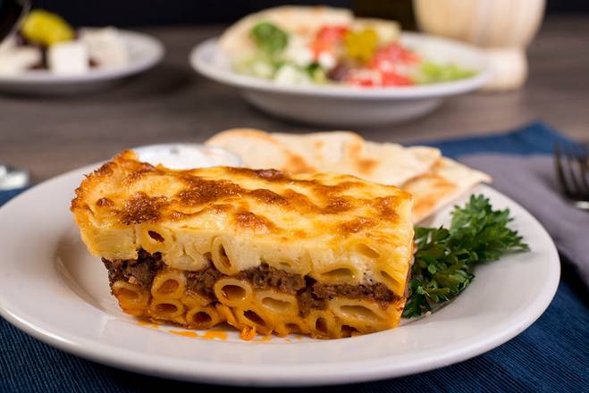 Order Pastitsio Platter food online from Papa Gyros store, Uniontown on bringmethat.com