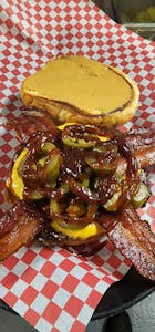 Order The Bremer Burger (PBQ&J) food online from Z Pizza & Diner store, Waverly on bringmethat.com