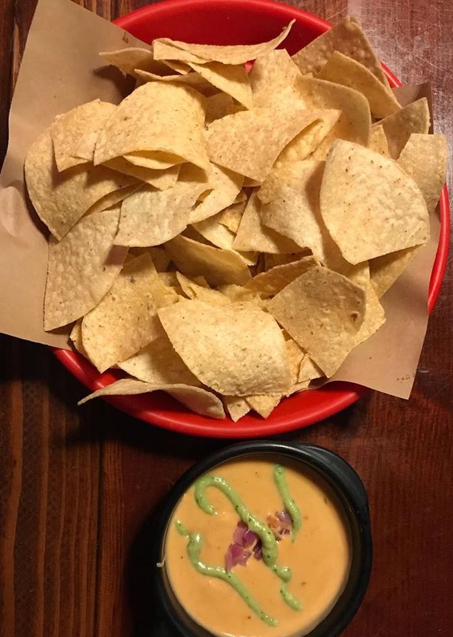 Order Queso and Chips food online from Brewchachos Tacos & Cantina store, Galveston on bringmethat.com
