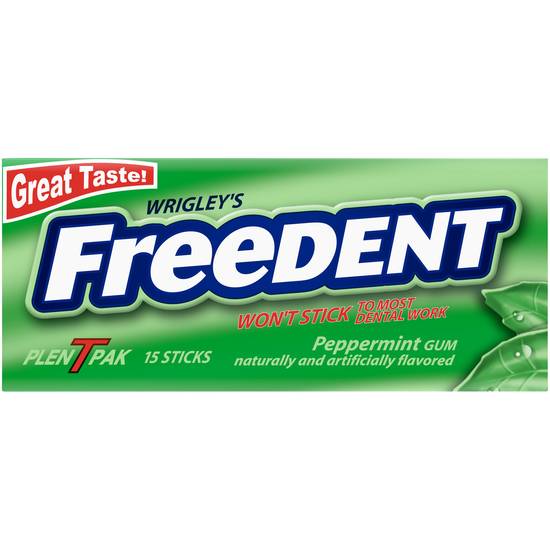 Order Wrigley's Freedent Gums Peppermint (15 ct) food online from Rite Aid store, Eugene on bringmethat.com