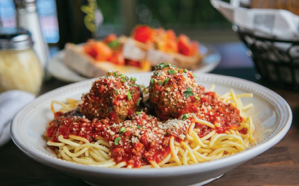 Order Spaghetti with Meatballs - Pasta food online from Russo New York Pizzeria store, Houston on bringmethat.com