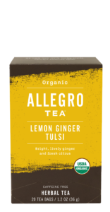 Order Organic Lemon Ginger Tulsi food online from Allegro Coffee Company store, Oklahoma City on bringmethat.com
