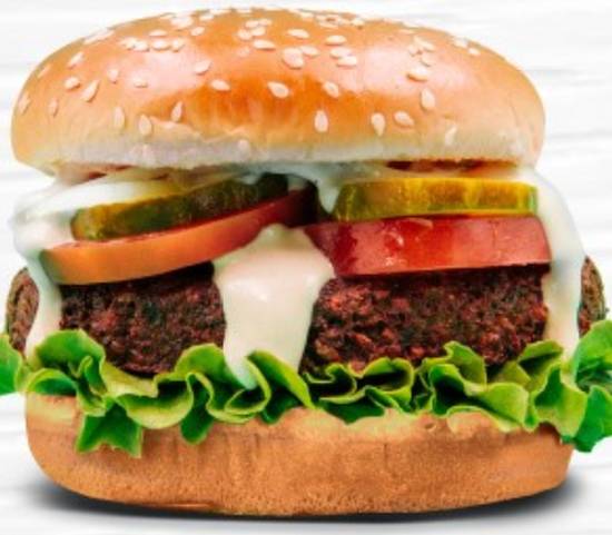 Order Tahini Falafel Burger (Vegan) food online from Burgerim store, Riverside on bringmethat.com