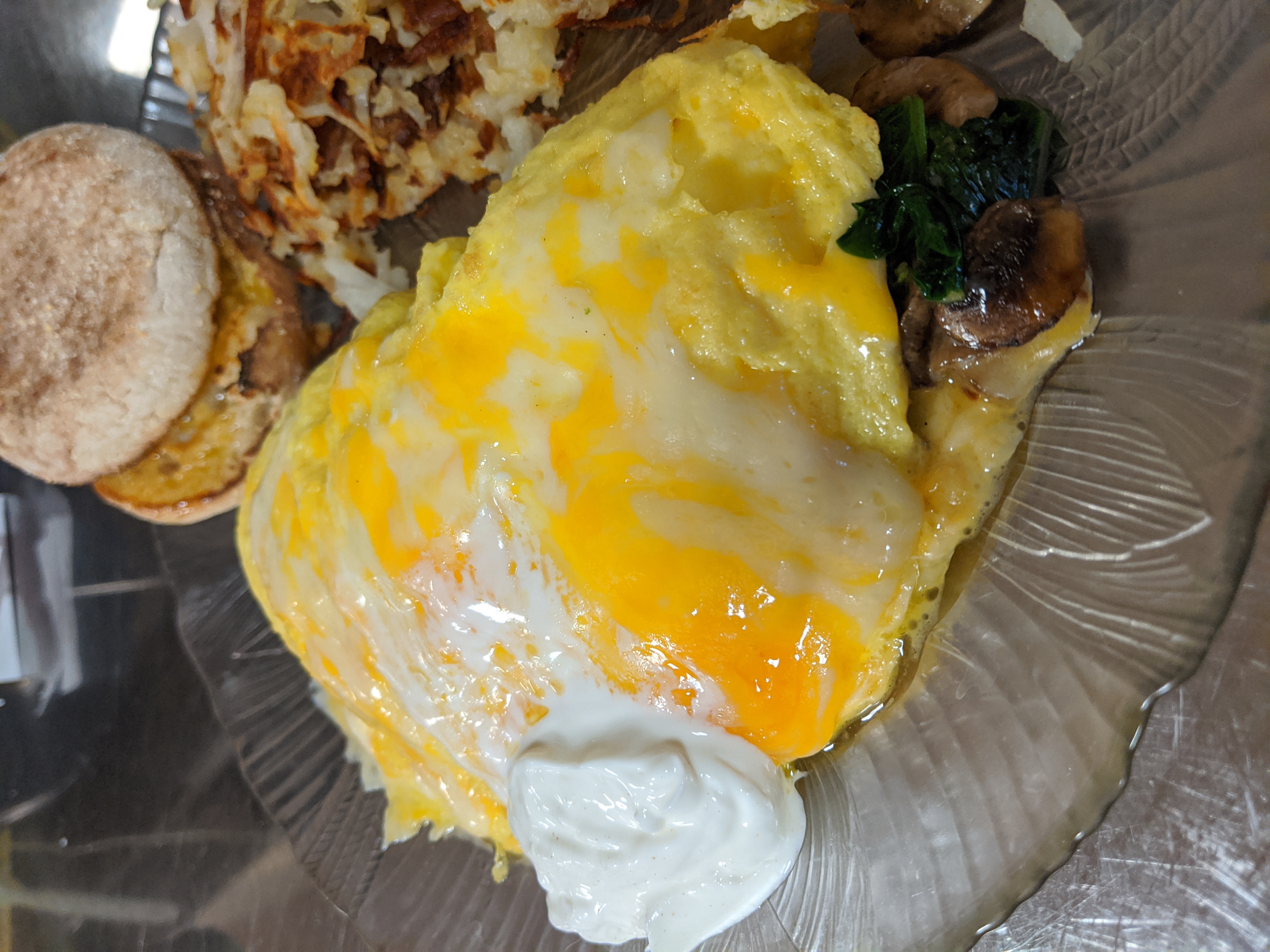 Order Spinach & Mushroom Omelette food online from Us Egg store, Tempe on bringmethat.com