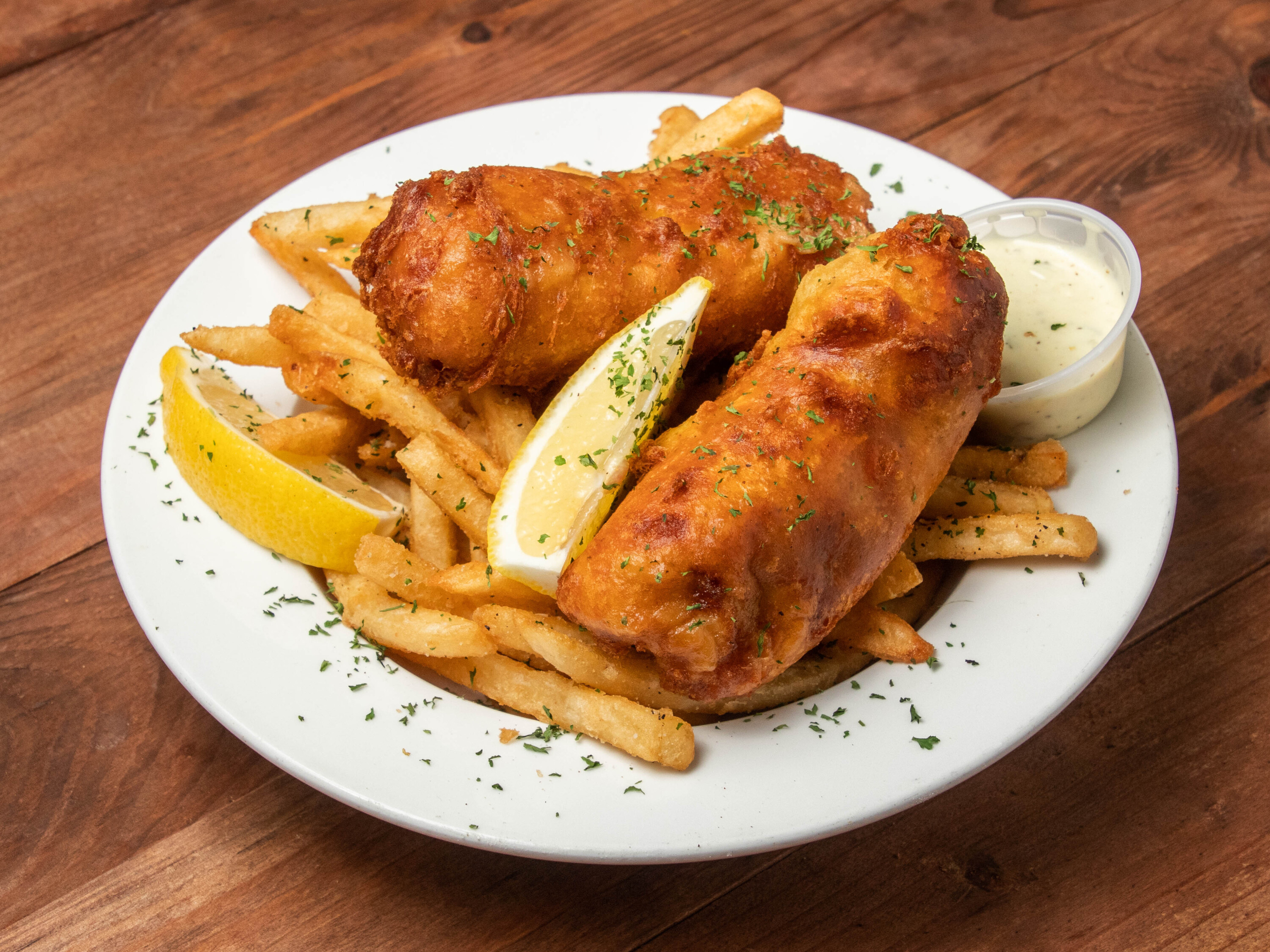 Order Fish and Chips food online from Highland Bistro store, Atlanta on bringmethat.com