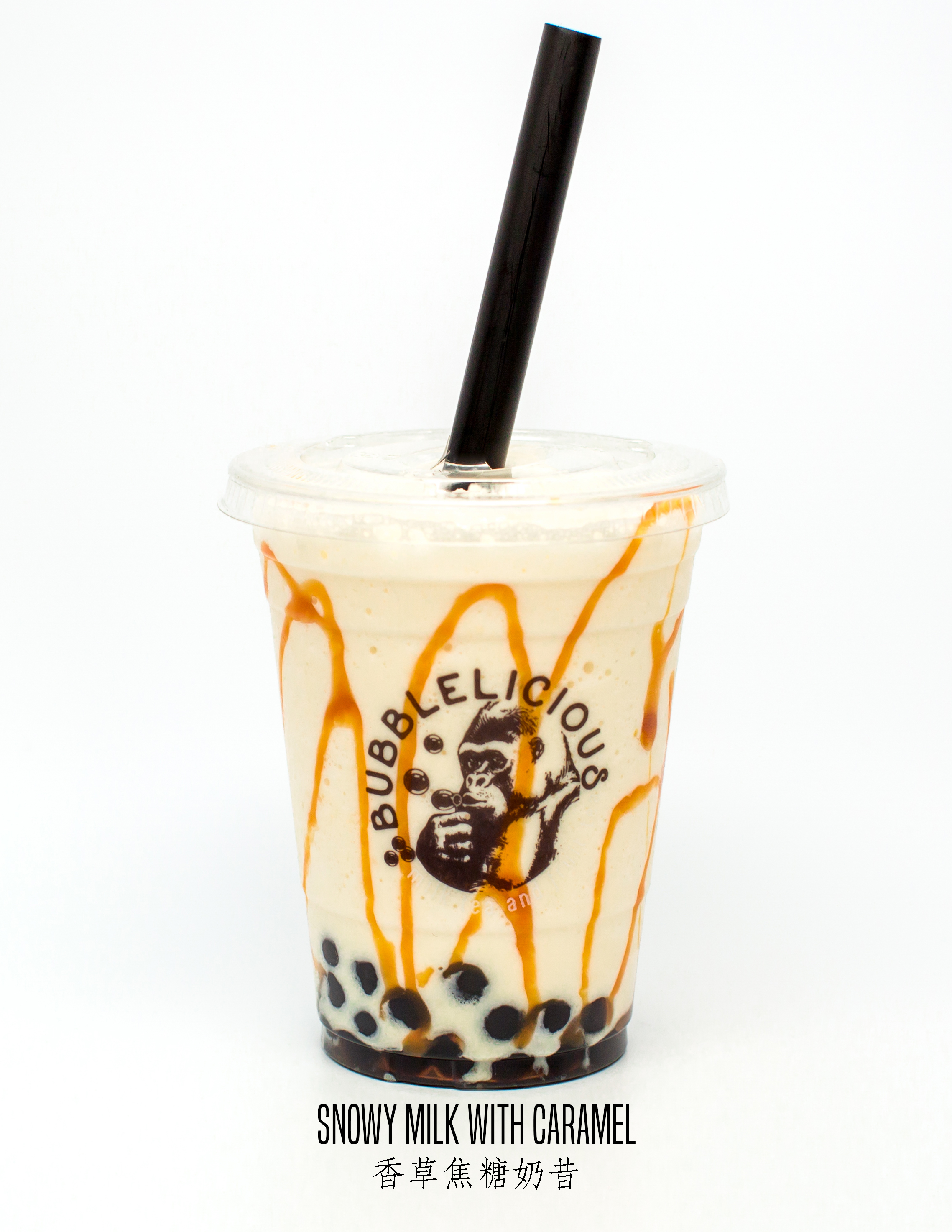 Order Snowy Milk with Caramel food online from Bubblelicious store, Greendale on bringmethat.com