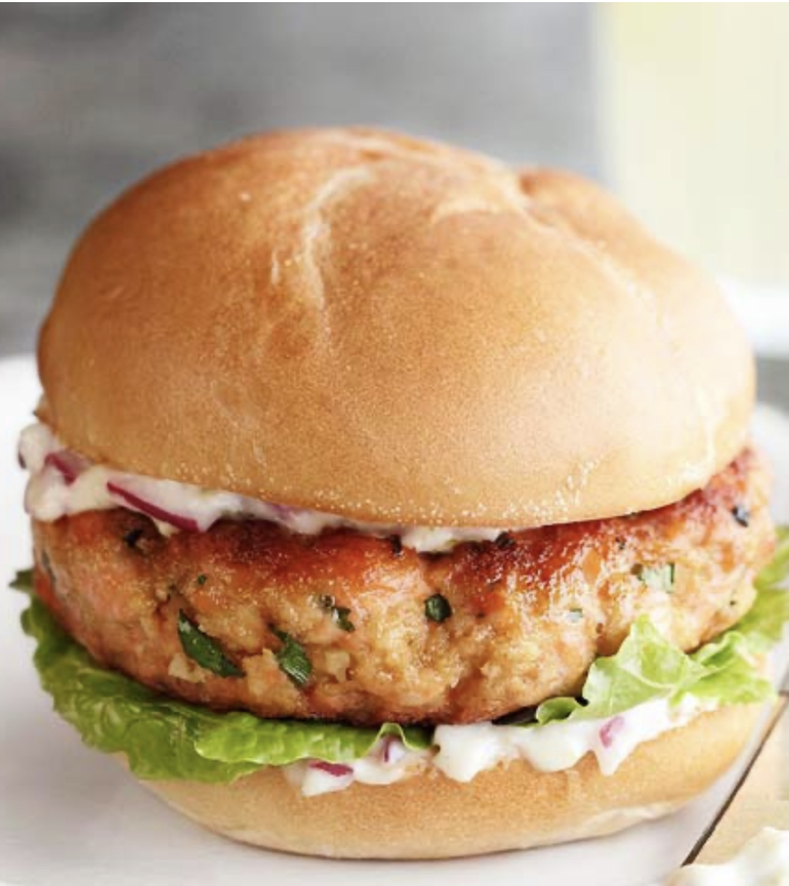 Order Salmon Burger food online from Aloha BBQ store, Mission Viejo on bringmethat.com