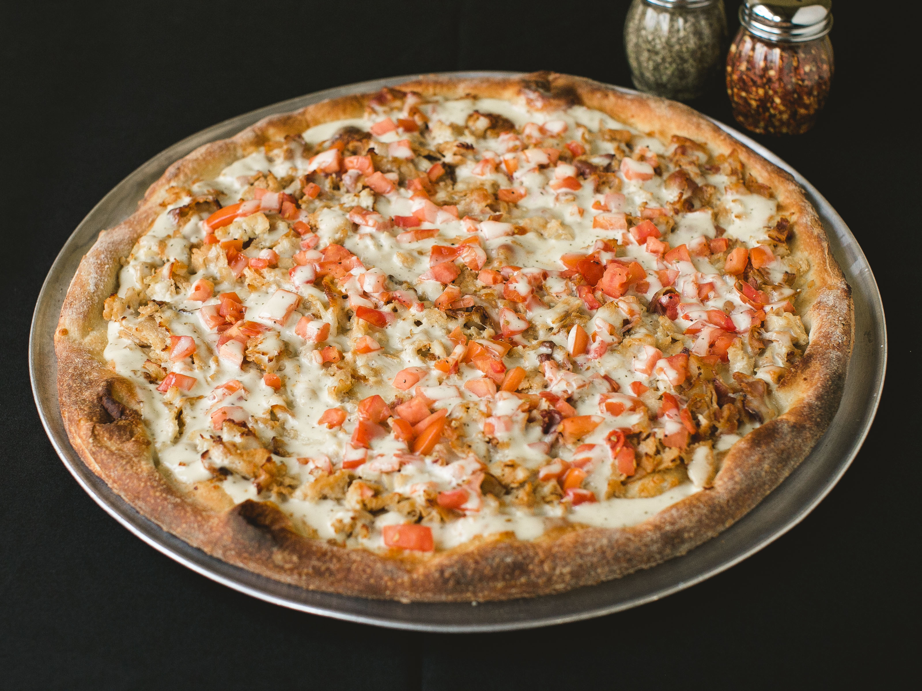 Order Chicken Bacon Ranch Pizza food online from Santi Pizza store, Maple Shade on bringmethat.com