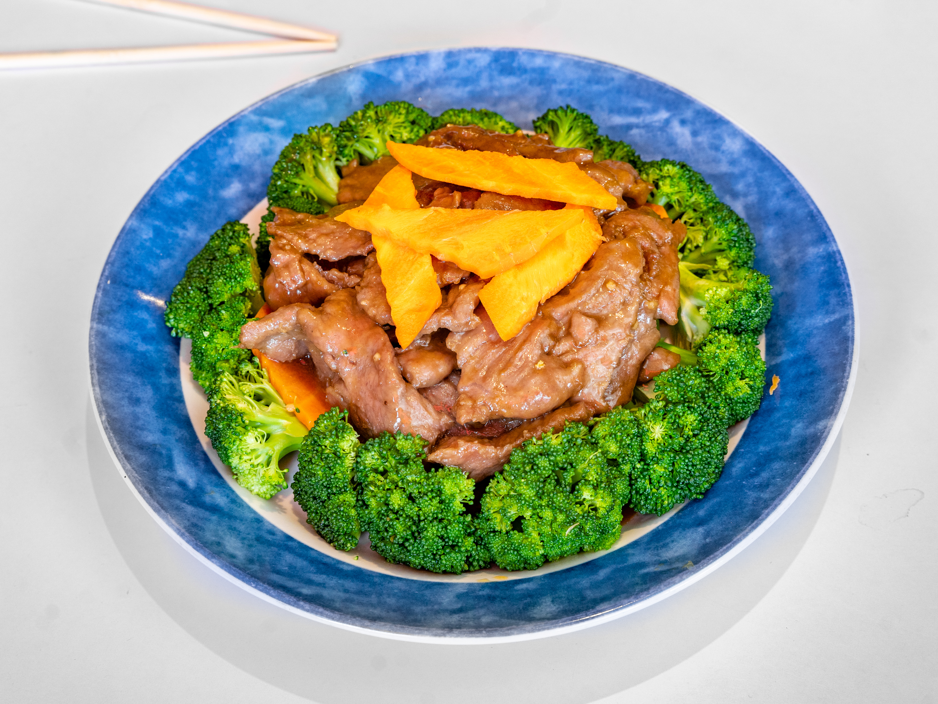 Order 5. Beef with Broccoli food online from Beijing Tokyo Bistro store, San Francisco on bringmethat.com