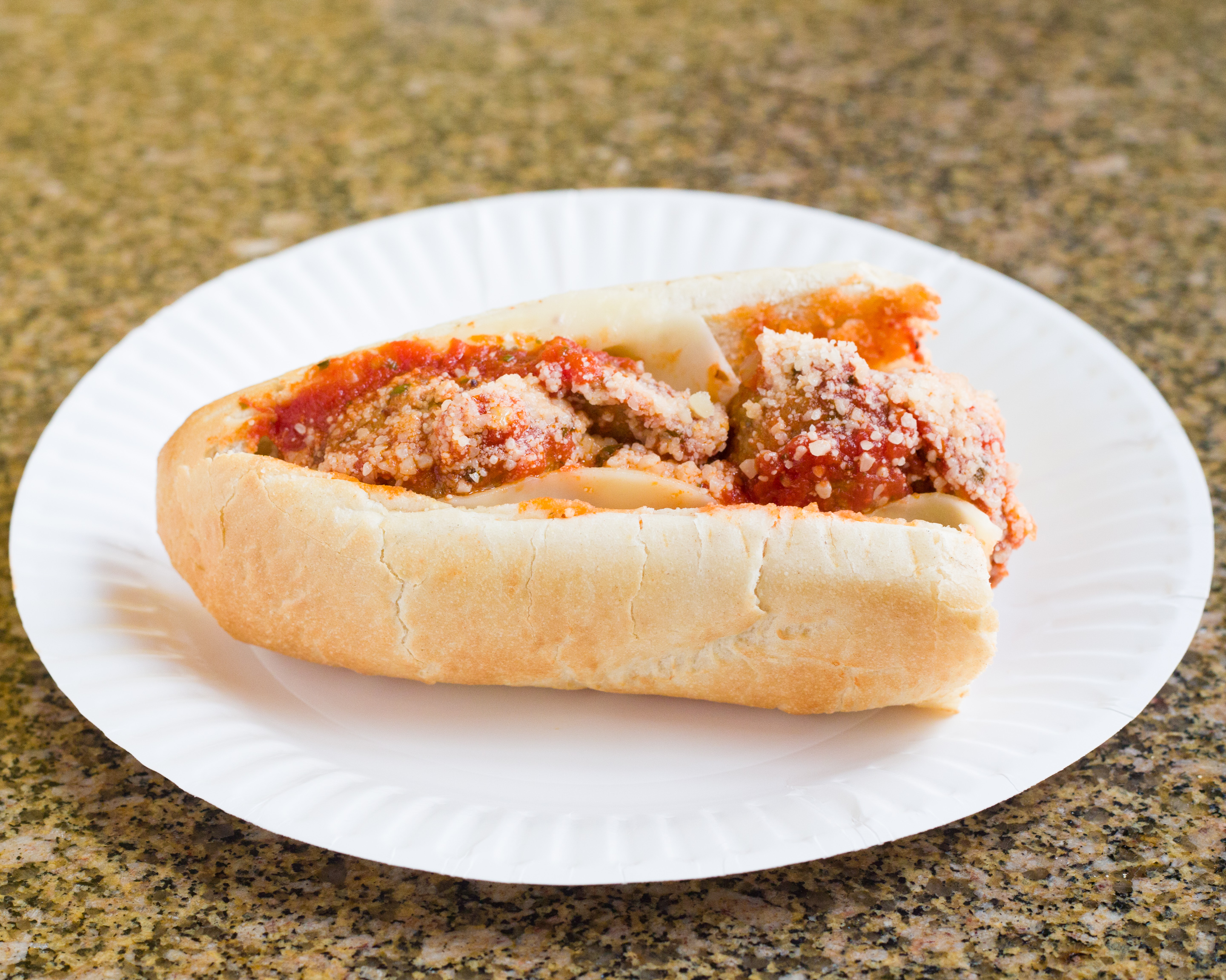 Order Meatball Parmesan Hot Sub food online from Pepi Pizza store, Somerville on bringmethat.com