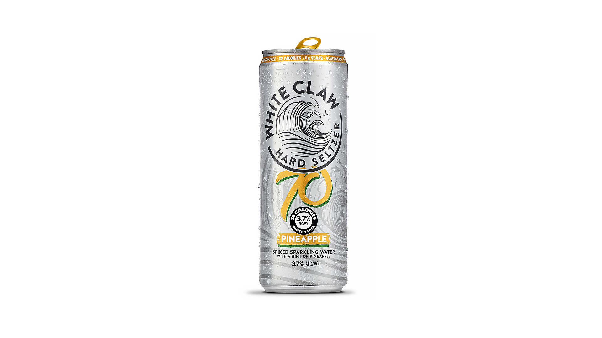 Order White Claw - 70 Pineapple 6 pack  5% abv food online from Pink Dot store, Santa Barbara on bringmethat.com
