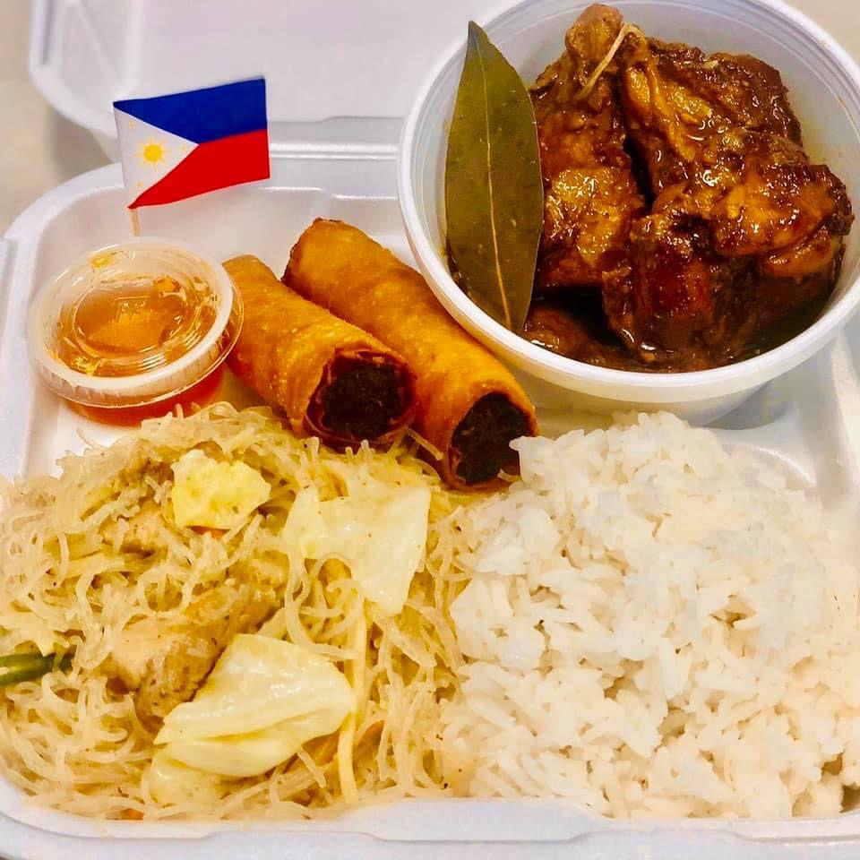 Order Chicken Adobo Plate food online from Halo-Halo Filipino Food store, El Paso on bringmethat.com