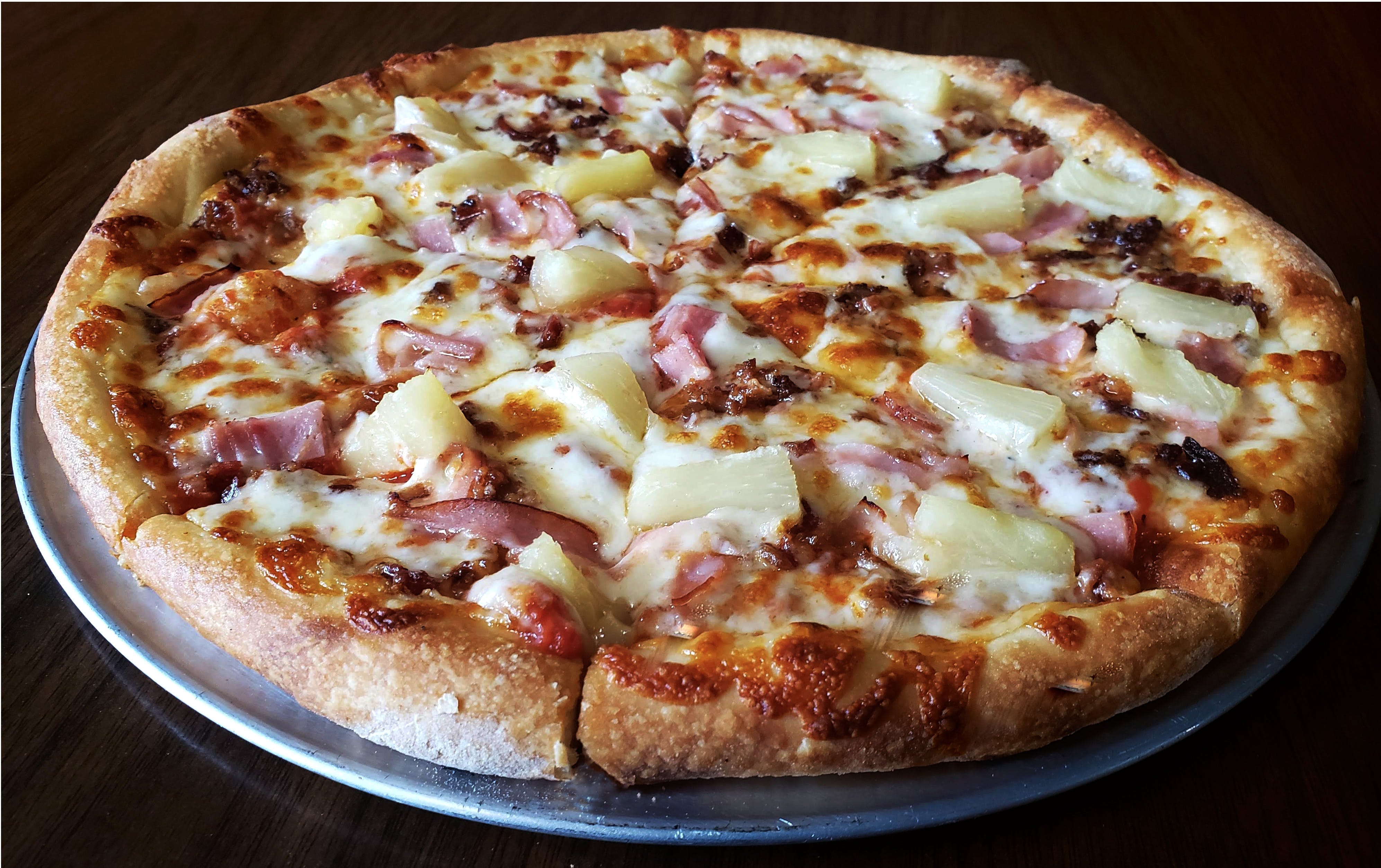 Order Hawaiian Pizza - Personal 8" food online from La Vostra Pizza store, Mckees Rocks on bringmethat.com