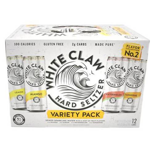 Order White Claw Flavor No.2 Variety Pack - 12 oz Cans/12 Pack food online from Bottle Shop & Spirits store, Los Alamitos on bringmethat.com