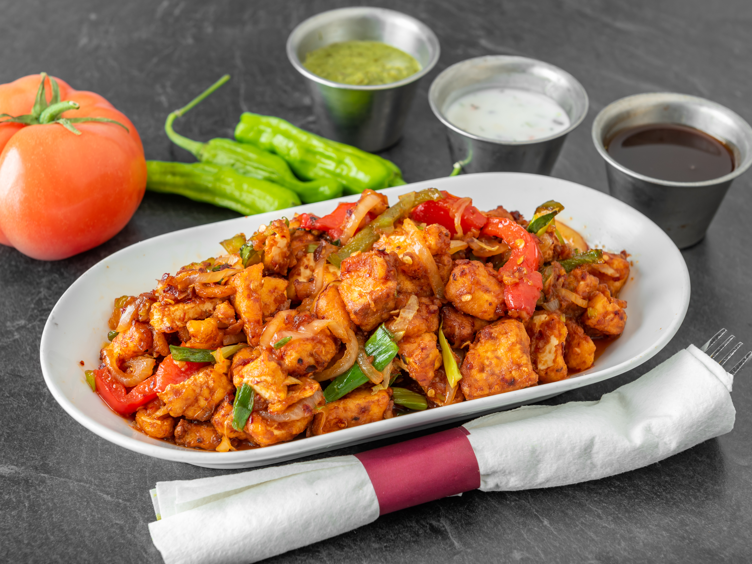 Order Chilli Cauliflower (Gobi) food online from Cuisine of India store, Naperville on bringmethat.com