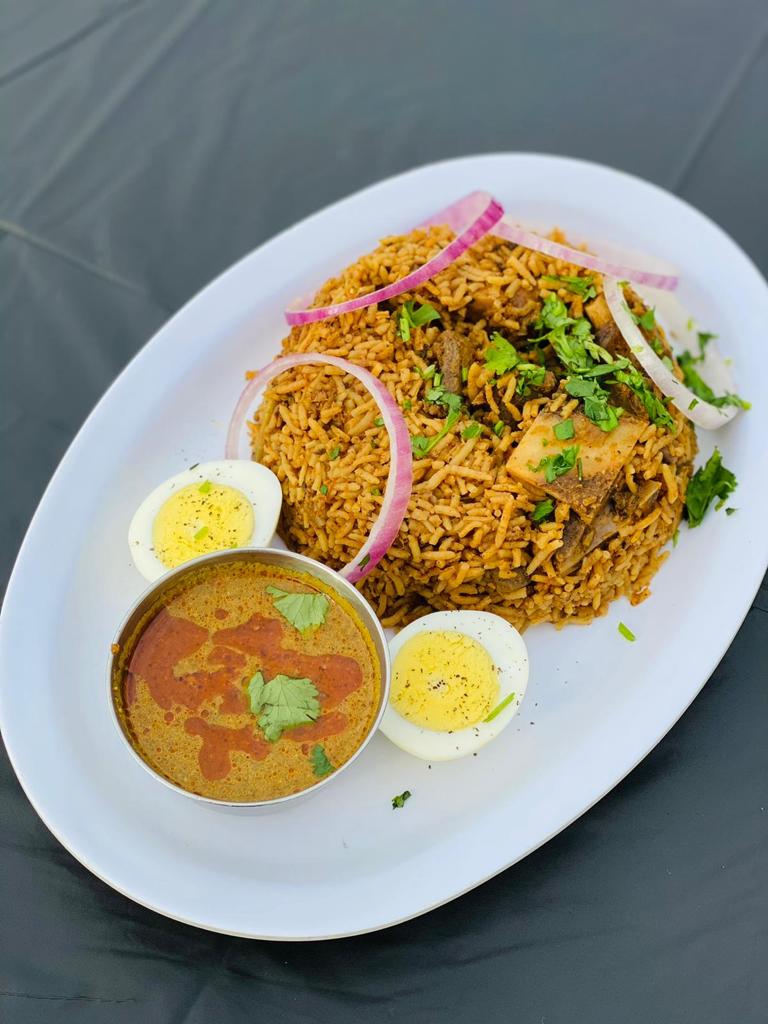 Order Ambur Spicy Mutton Biriyani food online from Kabobs Indian Grill store, Minneapolis on bringmethat.com