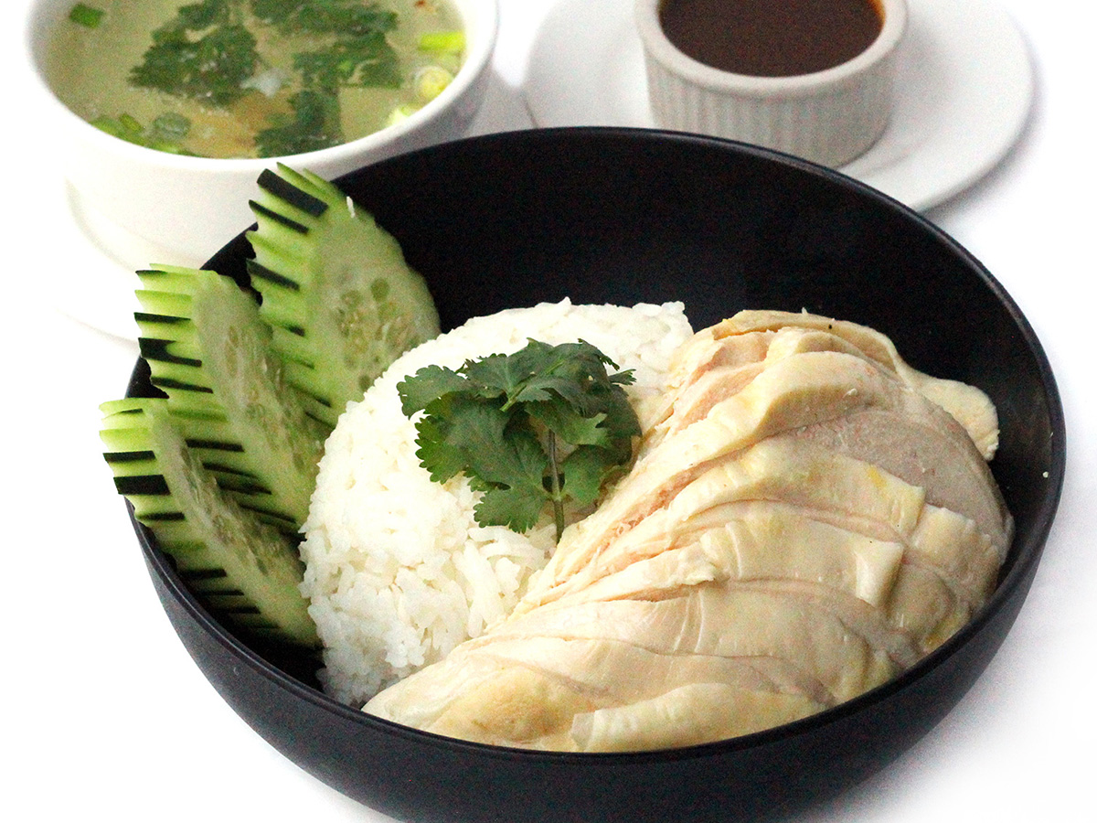 Order Hainan Chicken Rice Bowl food online from Saladang store, Pasadena on bringmethat.com