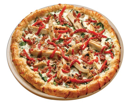 Order Chicken Carbonara Pizza - Colosso 18" food online from Vocelli Pizza store, Zelienople on bringmethat.com