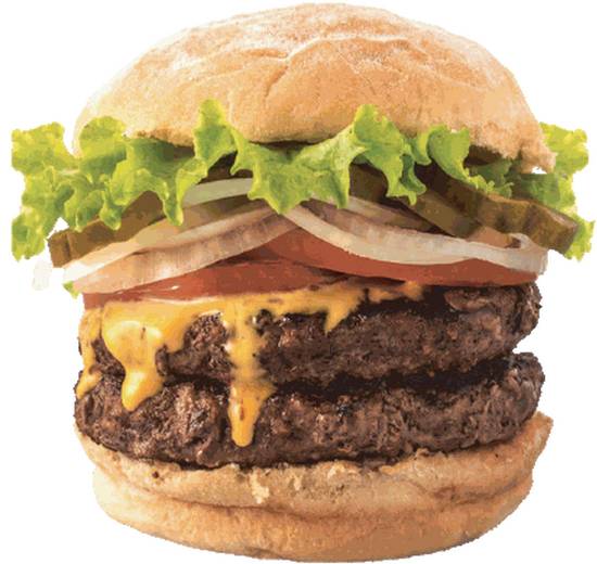 Order Double 2/3lb Burger food online from Teddy Bigger Burgers store, Honolulu on bringmethat.com