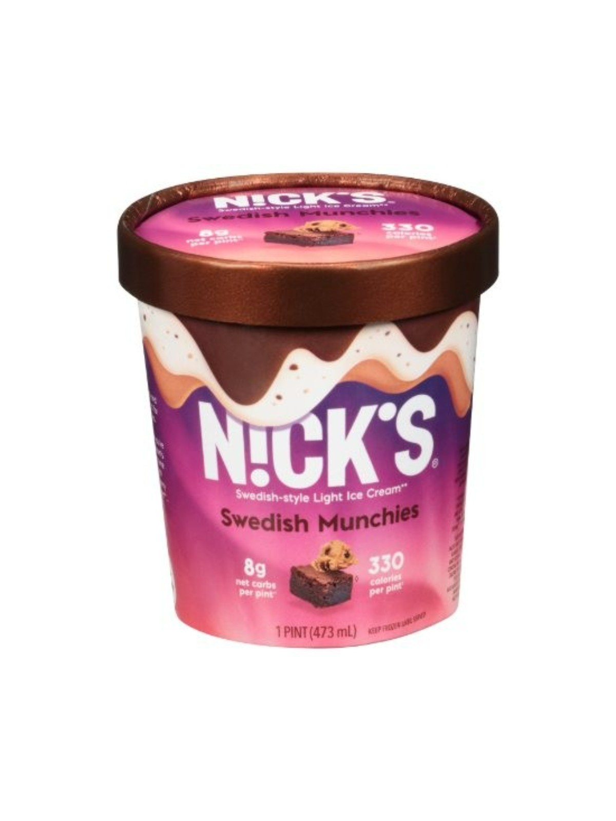 Order Nick's Swedish Munchies Ice Cream (1 Pint) food online from Stock-Up Mart store, Minneapolis on bringmethat.com