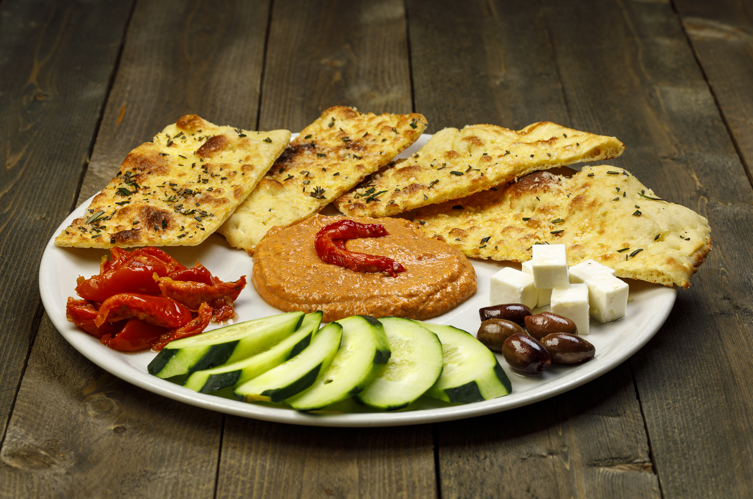 Order Hummus or Red Pepper Spread food online from Spin! Neapolitan Pizza store, Overland Park on bringmethat.com