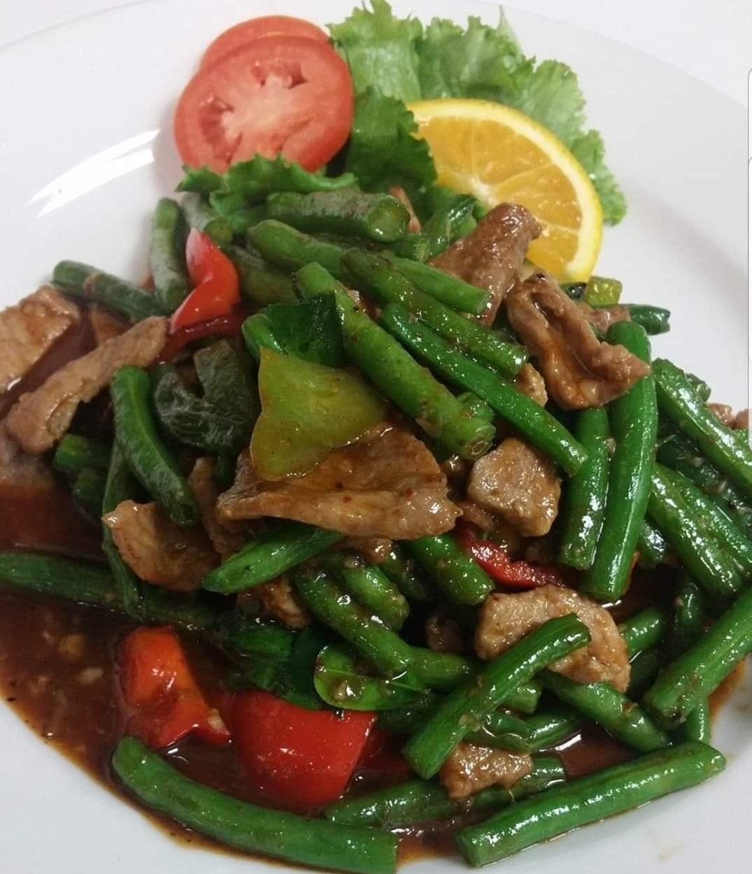 Order Spicy Green Bean food online from Tuptim Thai store, Topeka on bringmethat.com