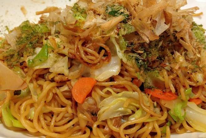Order Fried Noodles (Yakisoba) food online from Pho Lotus store, Anchorage on bringmethat.com