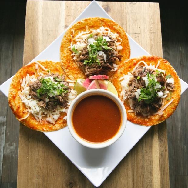 Order Tijuana Birria (3 Tacos) food online from Tatas Tacos store, Chicago on bringmethat.com