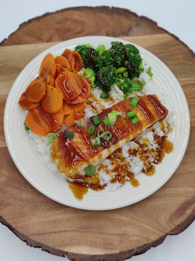 Order Grilled Salmon food online from Maui Hawaiian Bbq store, Oceanside on bringmethat.com