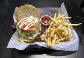 Order The Usual Burger food online from Kate Bar & Grill store, Wickliffe on bringmethat.com