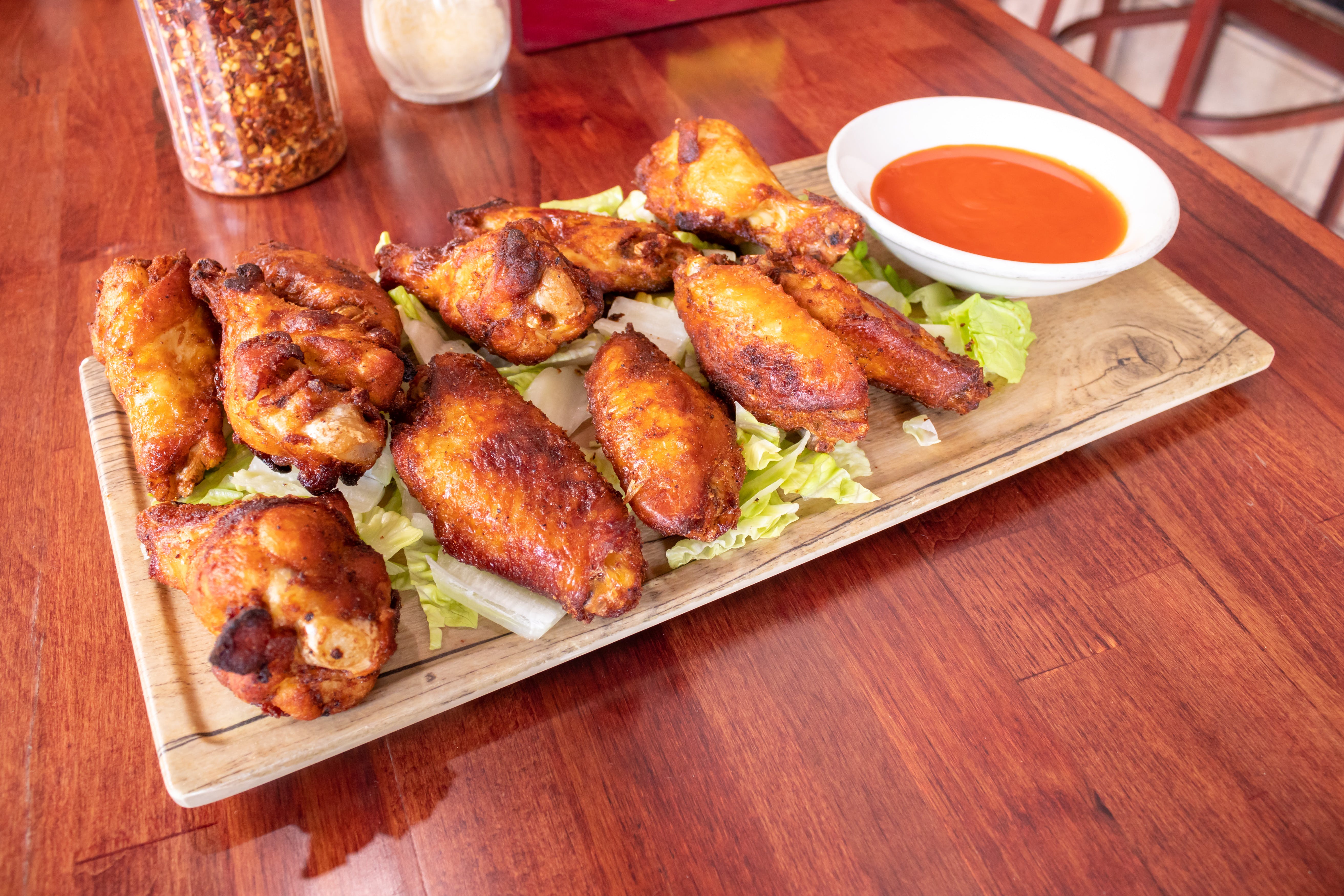 Order Chicken Wings - 6 Pieces food online from Piraat Pizzeria store, San Francisco on bringmethat.com
