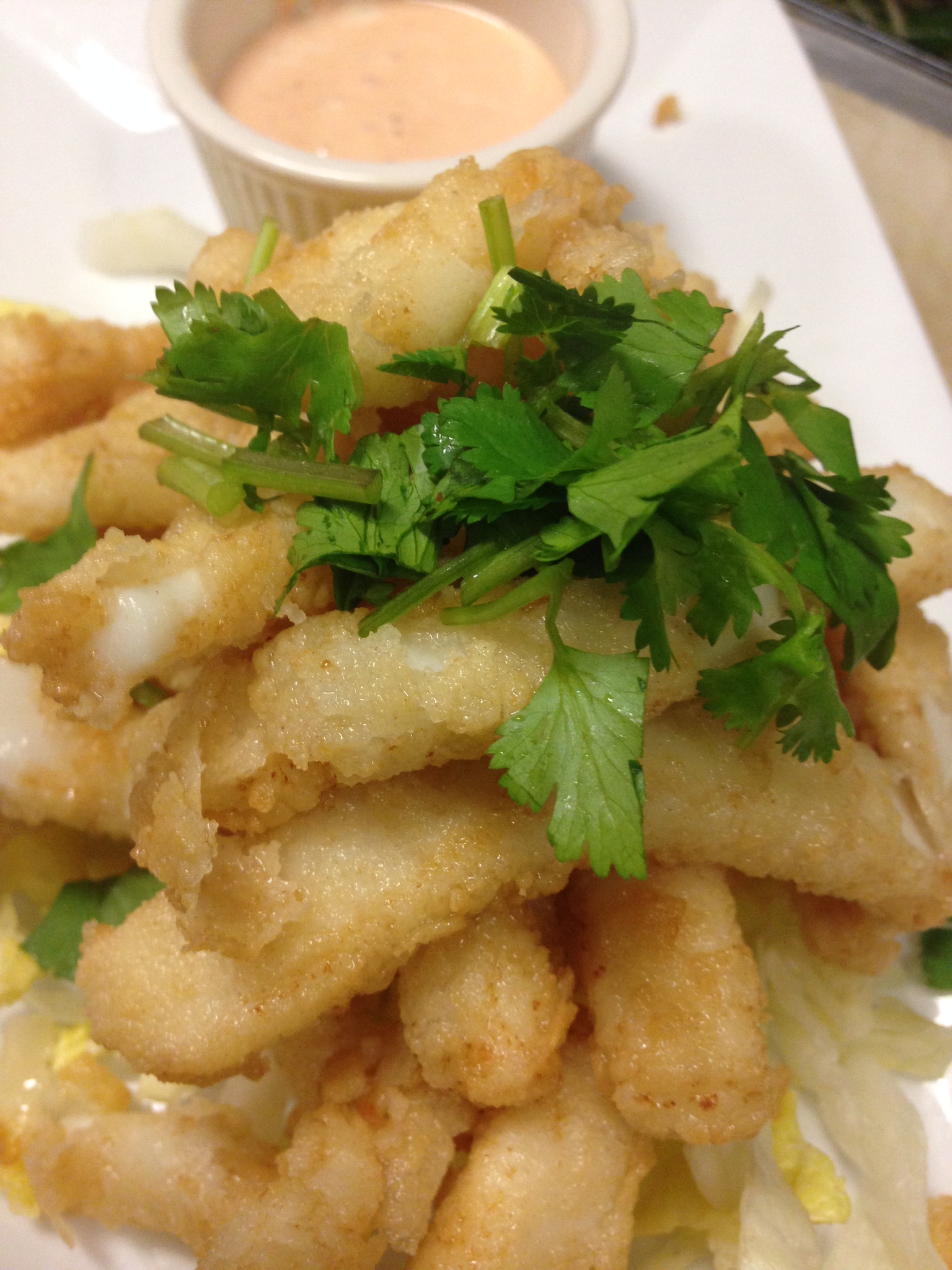 Order Fried Calamari food online from Thai Chili Stone Oak store, San Antonio on bringmethat.com