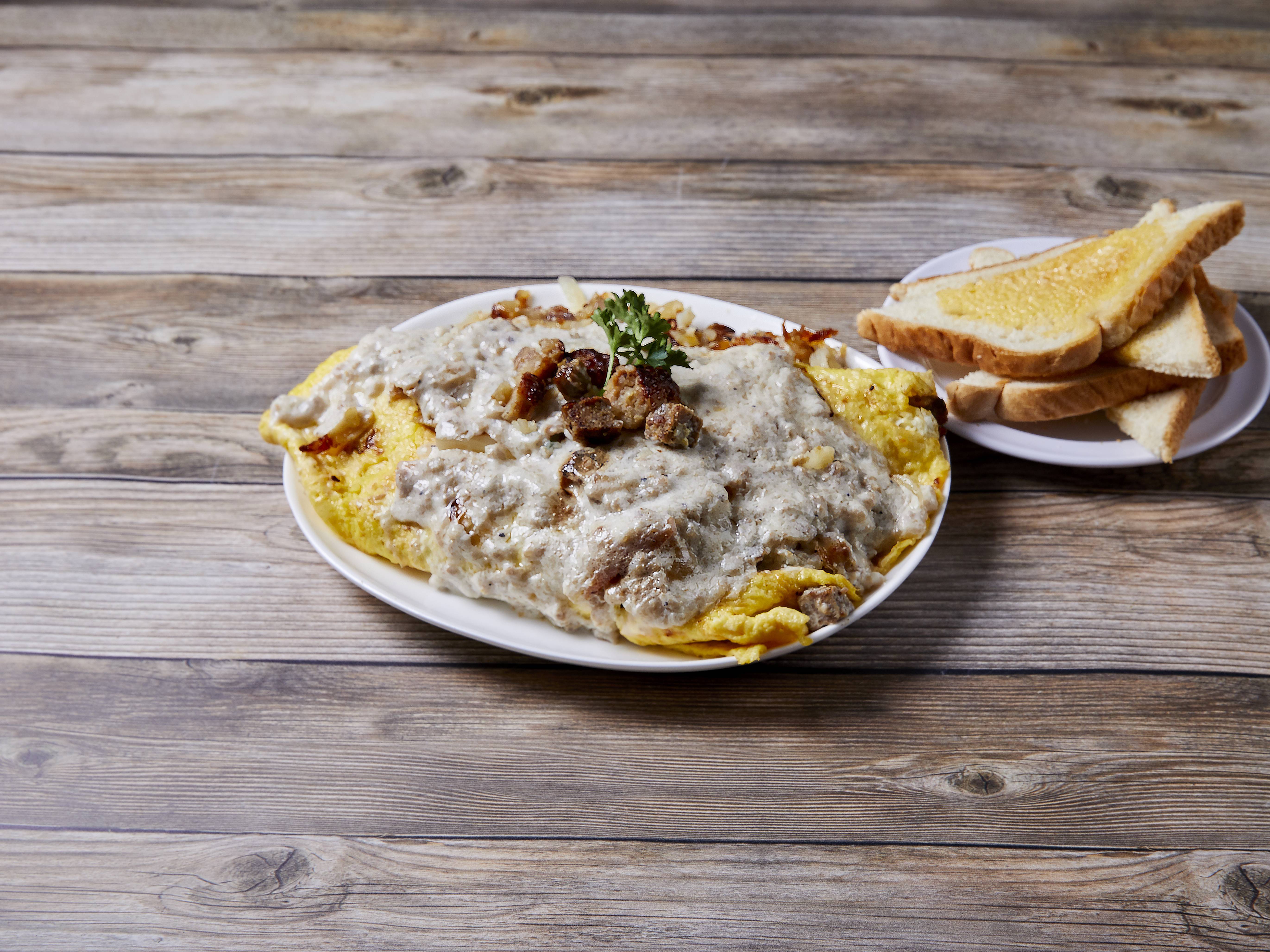 Order Country Omelette Breakfast food online from Village Grill store, Royal Oak on bringmethat.com