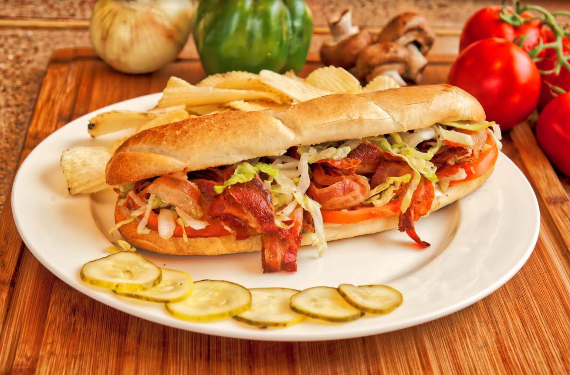 Order BLT Toasted Slammer food online from Pat Pizzeria store, Ithaca on bringmethat.com